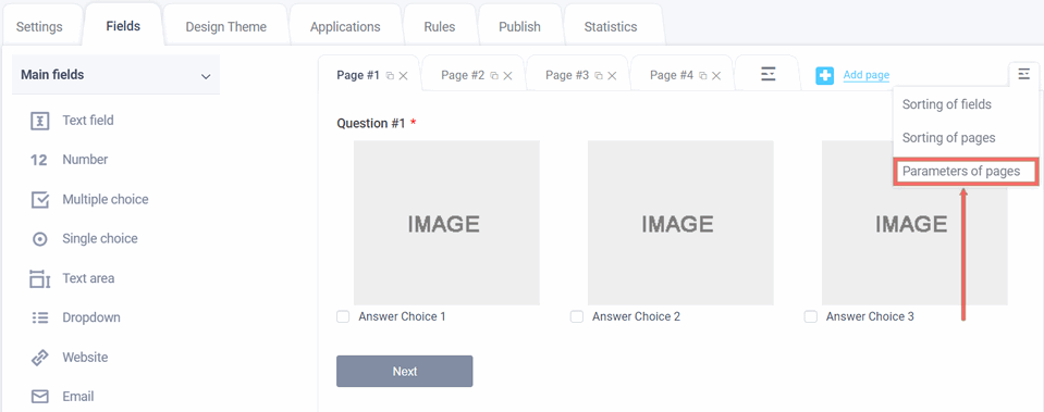 Page Options