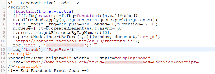 Connecting Facebook Pixel to form 2
