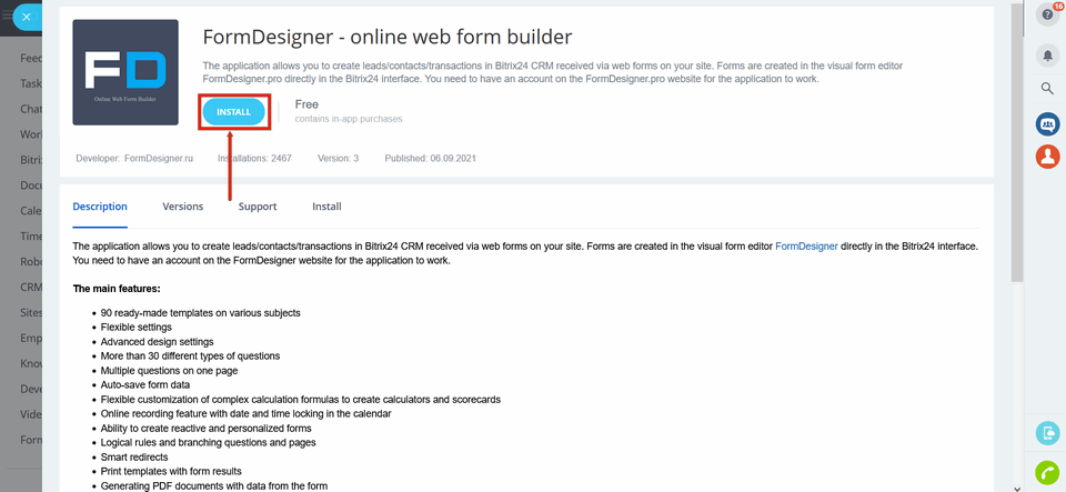 Bitrix24 3 integration module
