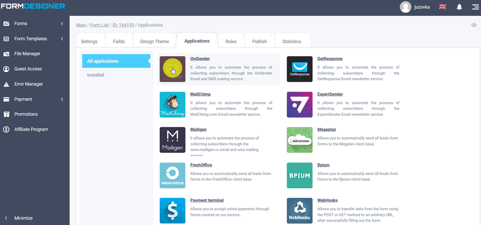 Unisender integration module 2