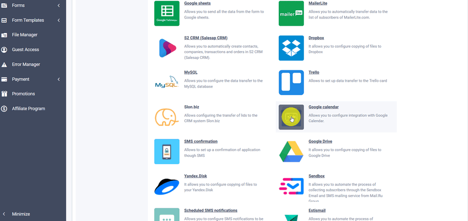 Google calendar integration module 2