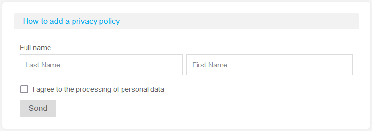 How to add privacy policy 9