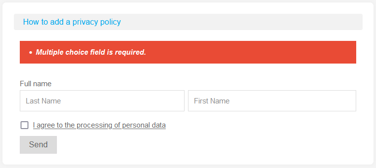 How to add privacy policy 10