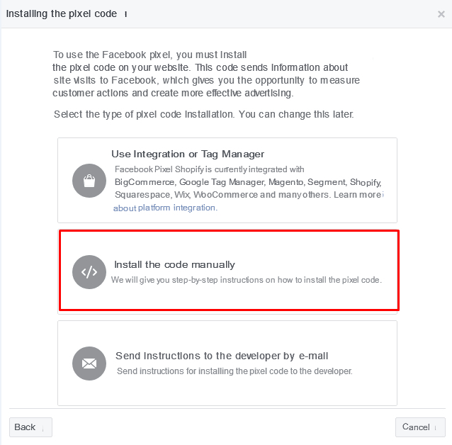 Connecting Facebook Pixel to form 1