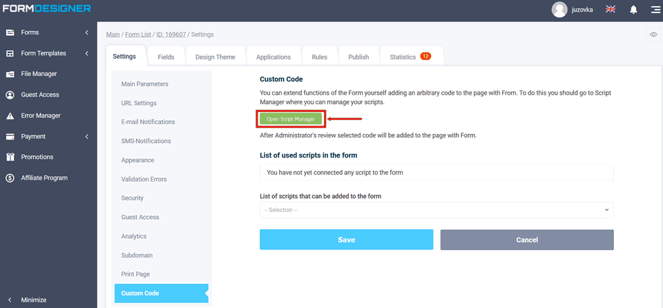 Connecting Facebook Pixel to form 4
