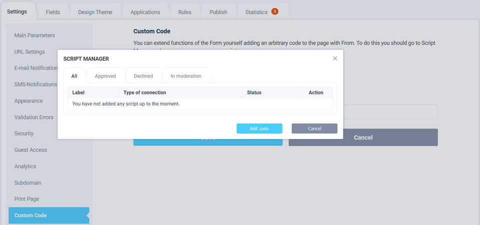 Connecting Facebook Pixel to form 5