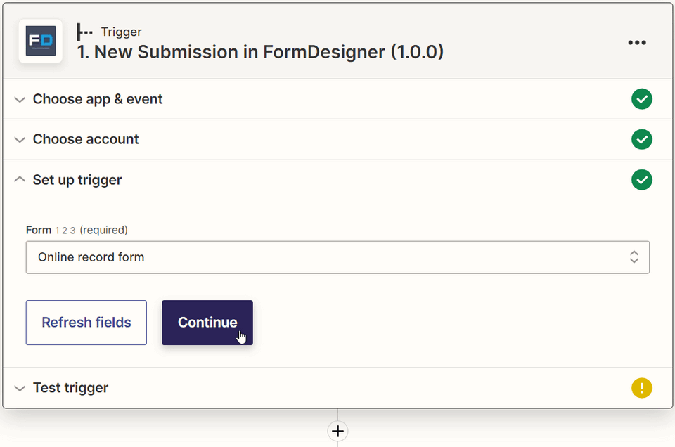 Connect FormDesigner to hundreds of other applications with Zapier 7